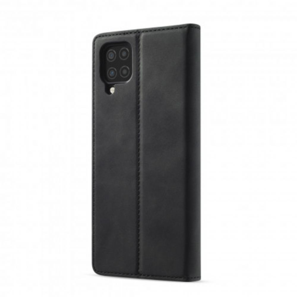 Schutzhülle Für Samsung Galaxy A12 / M12 Flip Case Lc.imeeke Ledereffekt
