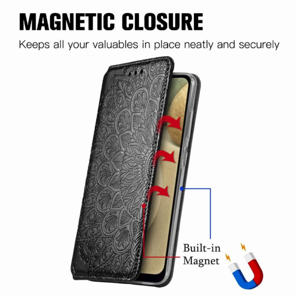 Schutzhülle Für Samsung Galaxy A12 / M12 Flip Case Mandalas