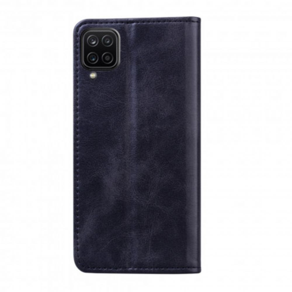 Schutzhülle Für Samsung Galaxy A12 / M12 Flip Case Zweifarbiger Business-ledereffekt