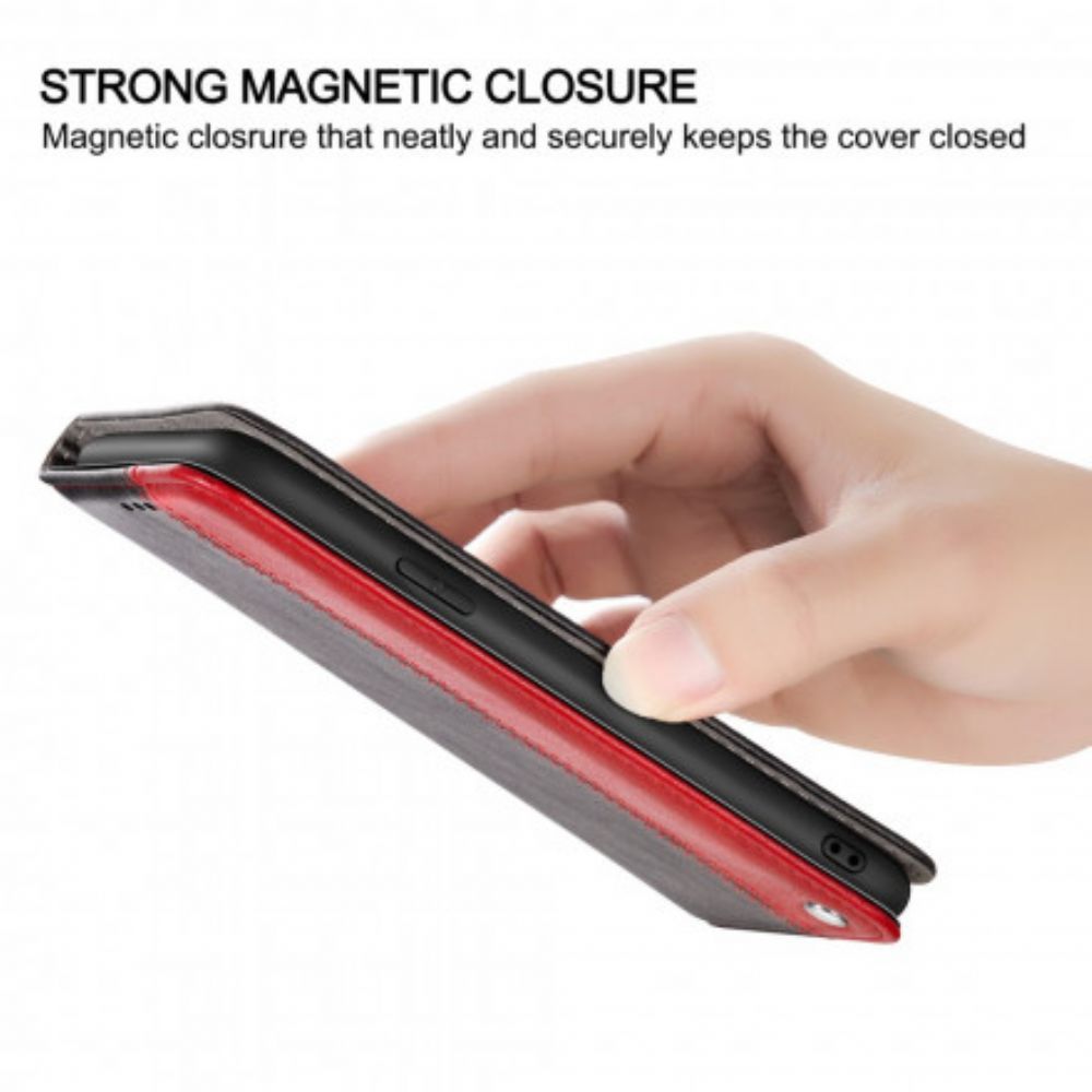 Schutzhülle Für Samsung Galaxy A12 / M12 Flip Case Zweifarbiger Ledereffekt