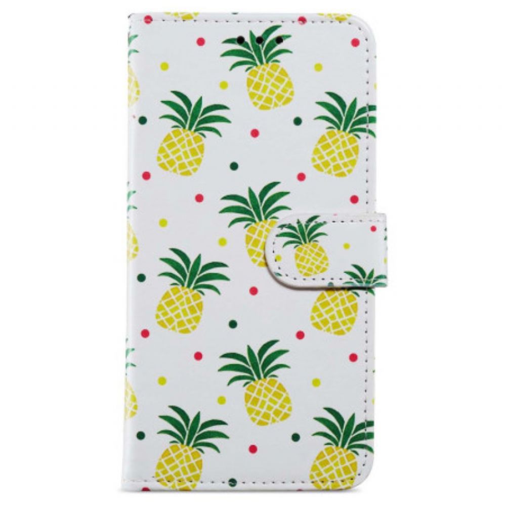 Lederhüllen Samsung Galaxy A55 5g Ananas In Lnaière