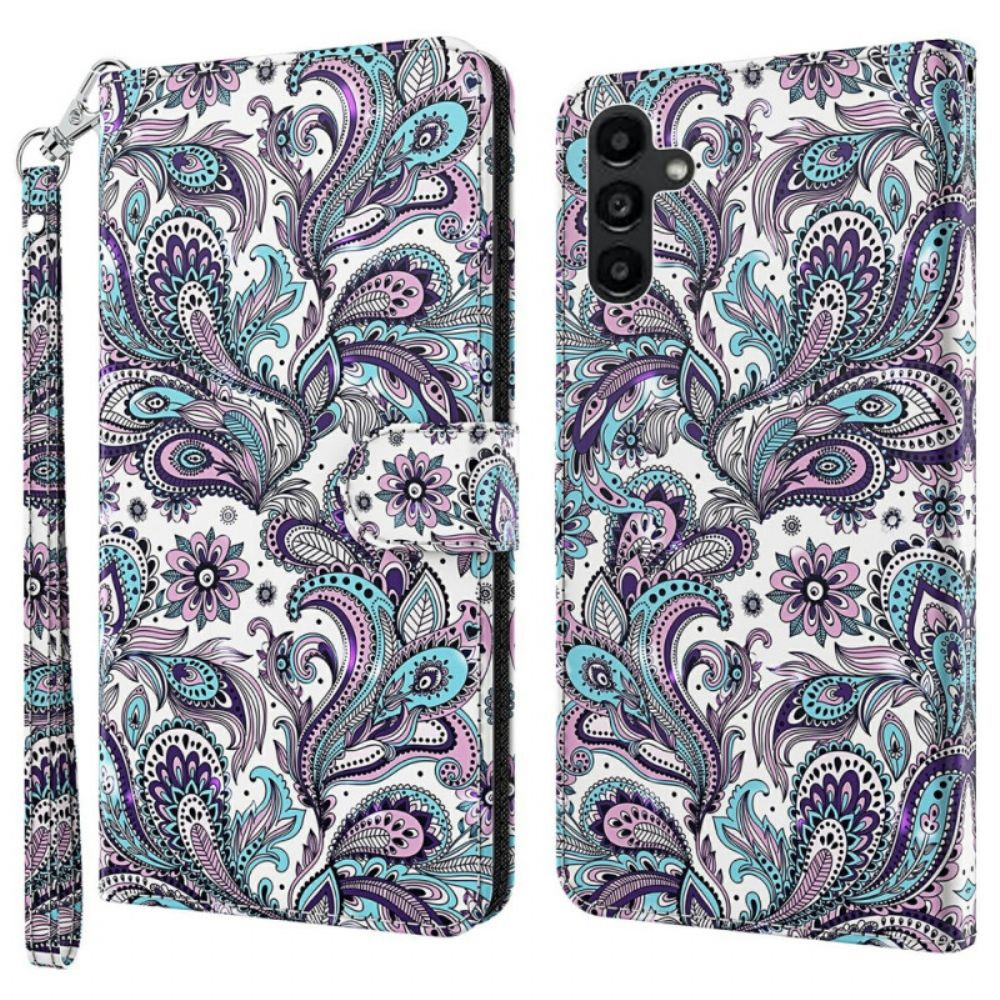 Lederhüllen Samsung Galaxy A55 5g Handyhülle Trägerlose Impatiens