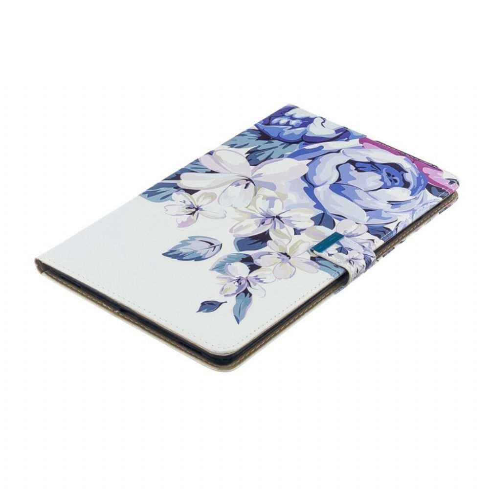 Flip Case Für Samsung Galaxy Tab A 10.1 (2024) Nur Blumen