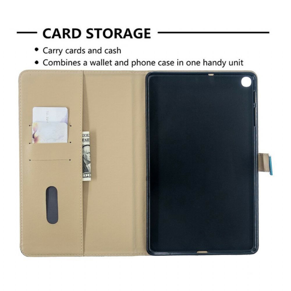 Flip Case Für Samsung Galaxy Tab A 10.1 (2024) Nur Blumen
