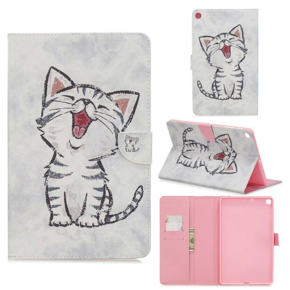Flip Case Für Samsung Galaxy Tab A 10.1 (2024) Süßes Kätzchen