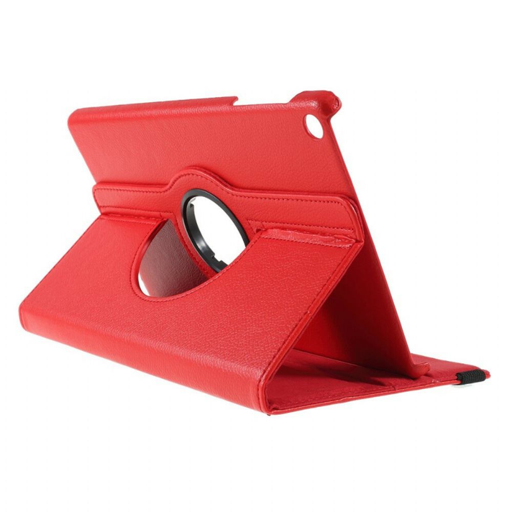 Flip Case Für Samsung Galaxy Tab A 10.1 (2024) Um 360° Drehbares Lychee-kunstleder
