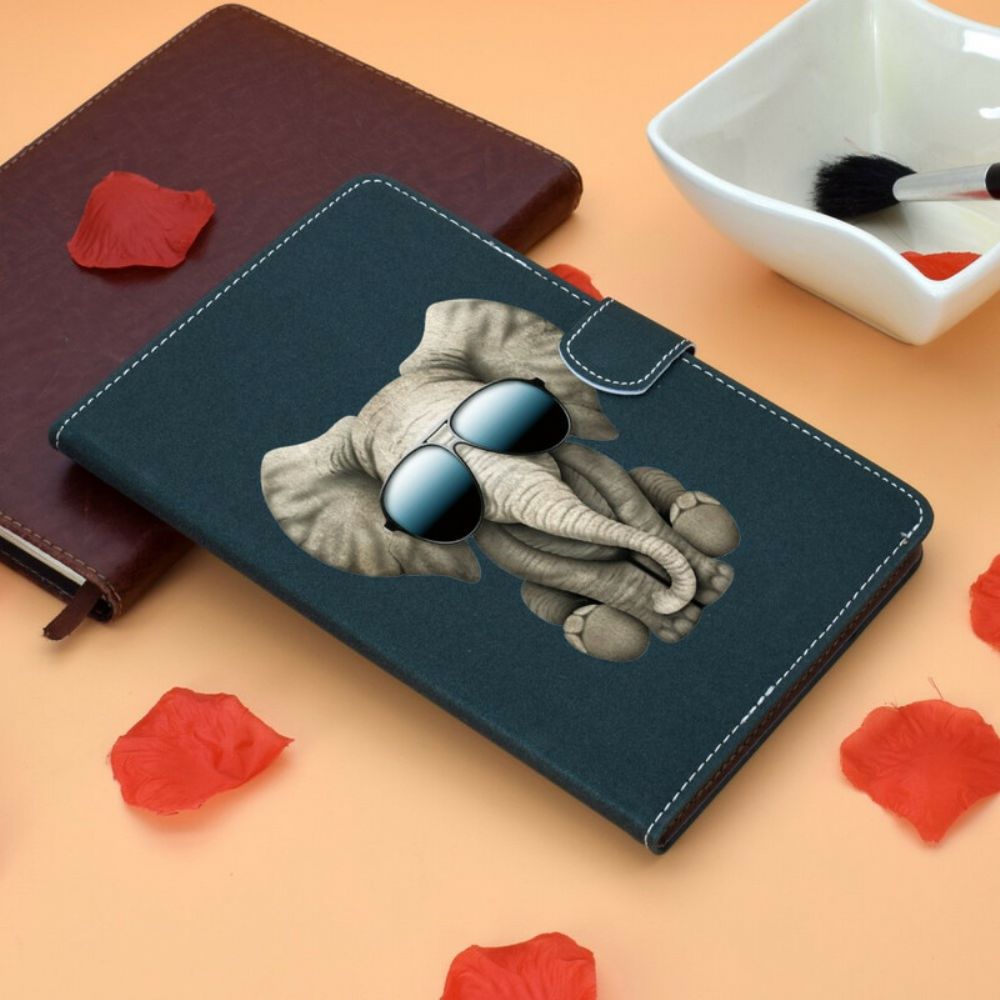Lederhüllen Für Samsung Galaxy Tab A 10.1 (2024) Elefant Inkognito