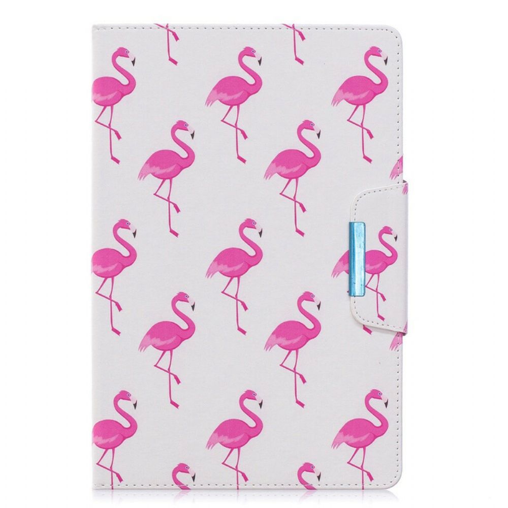 Lederhüllen Für Samsung Galaxy Tab A 10.1 (2024) Flamingos