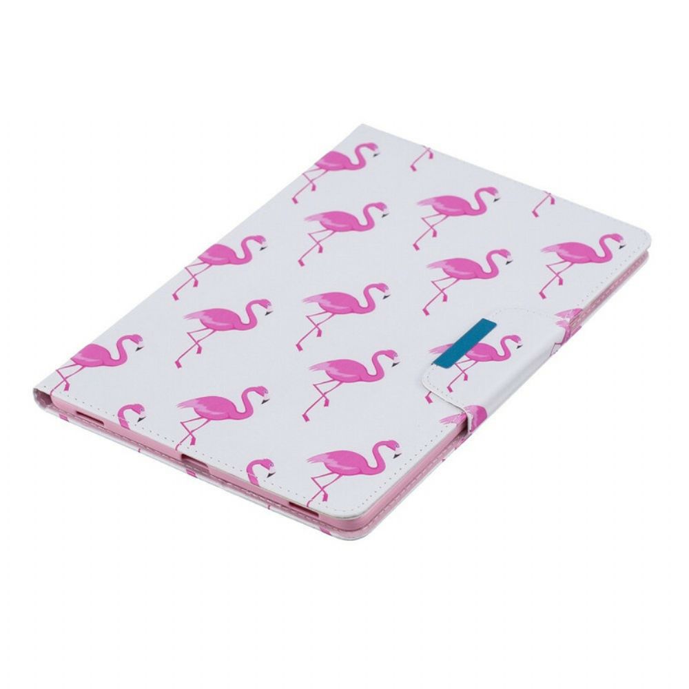 Lederhüllen Für Samsung Galaxy Tab A 10.1 (2024) Flamingos