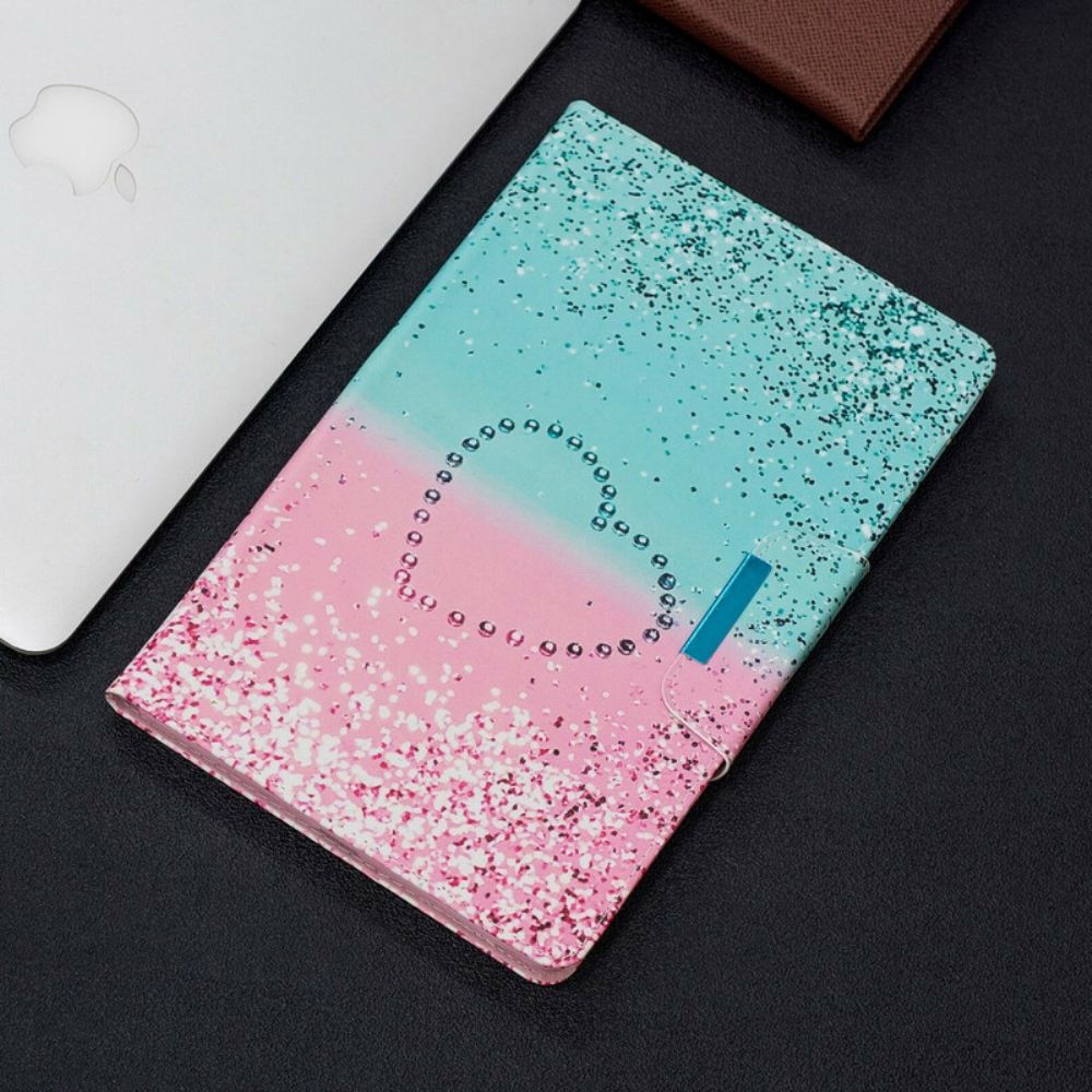 Lederhüllen Für Samsung Galaxy Tab A 10.1 (2024) Herz-paillettenverschluss-design