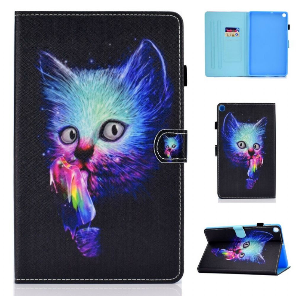 Lederhüllen Für Samsung Galaxy Tab A 10.1 (2024) Psycho-kat