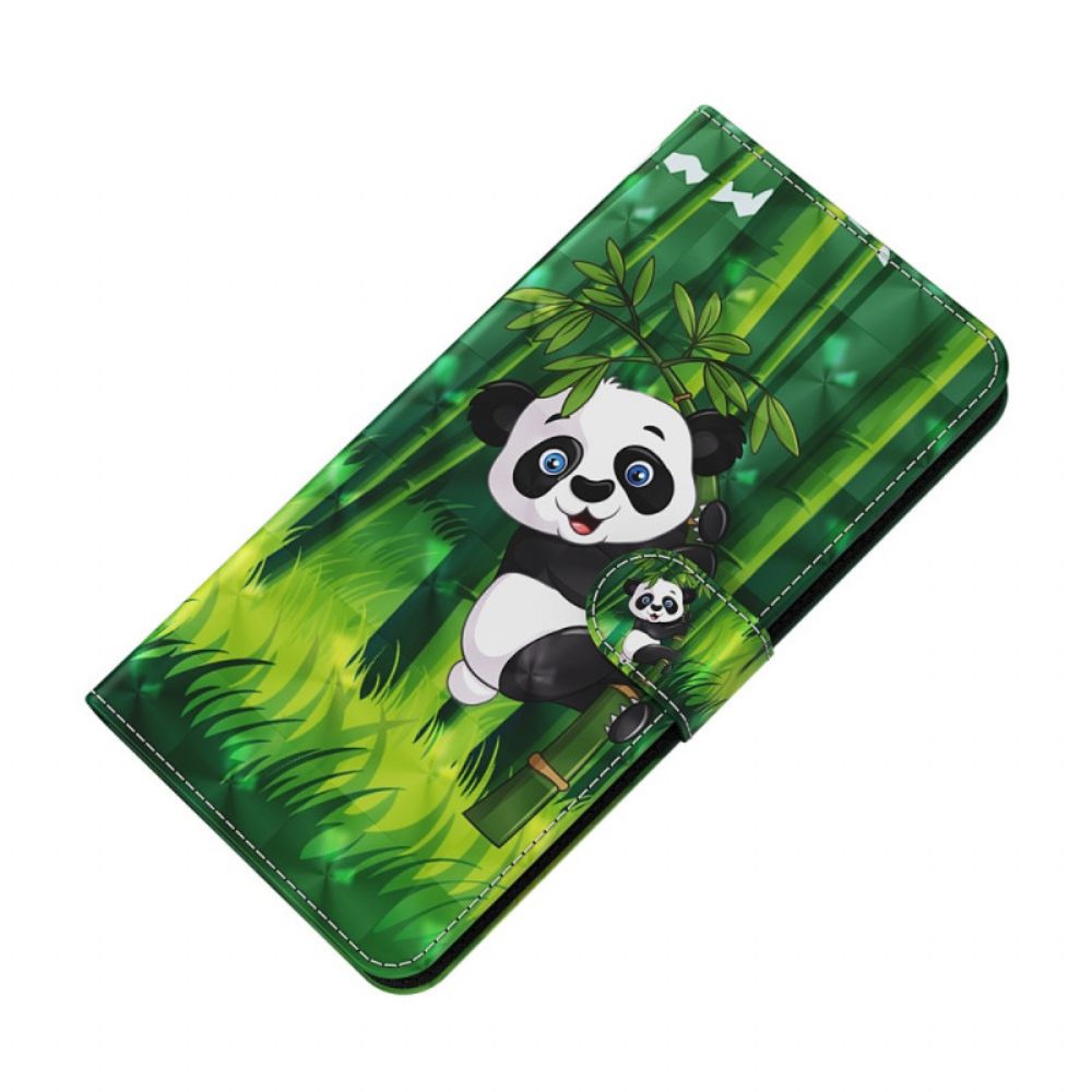 Flip Case Für Google Pixel 7 Mit Kordel Tanga Panda Und Bambus
