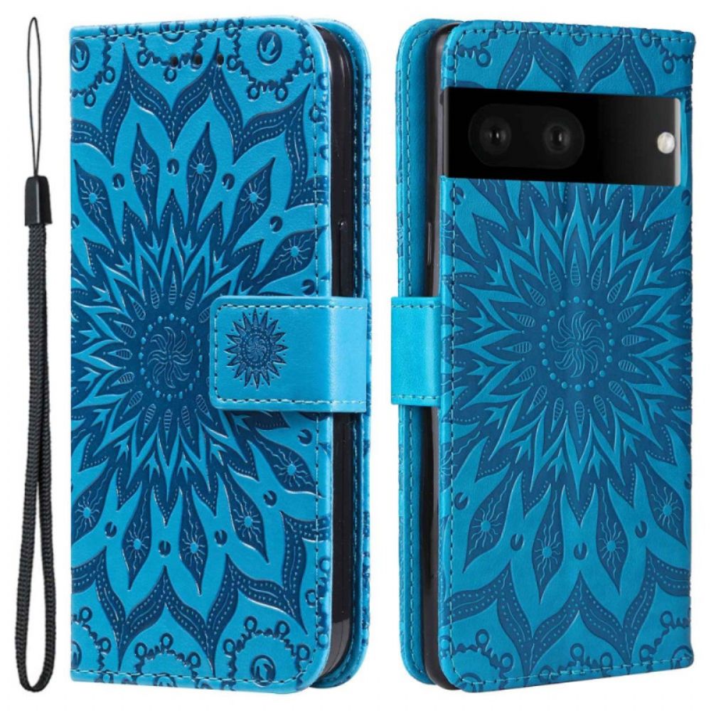 Flip Case Für Google Pixel 7 Sonne Mit Lanyard