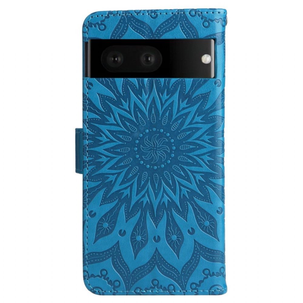 Flip Case Für Google Pixel 7 Sonne Mit Lanyard