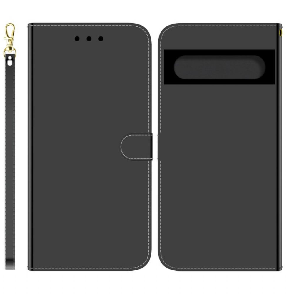 Flip Case Für Google Pixel 7 Spiegel Mit Kunstlederbezug