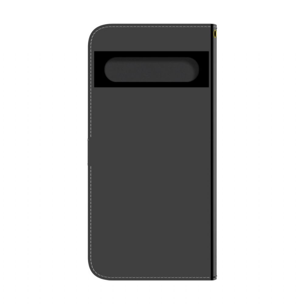 Flip Case Für Google Pixel 7 Spiegel Mit Kunstlederbezug