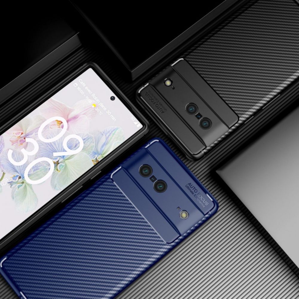 Handyhülle Für Google Pixel 7 Kohlefaserstrukturschlauch