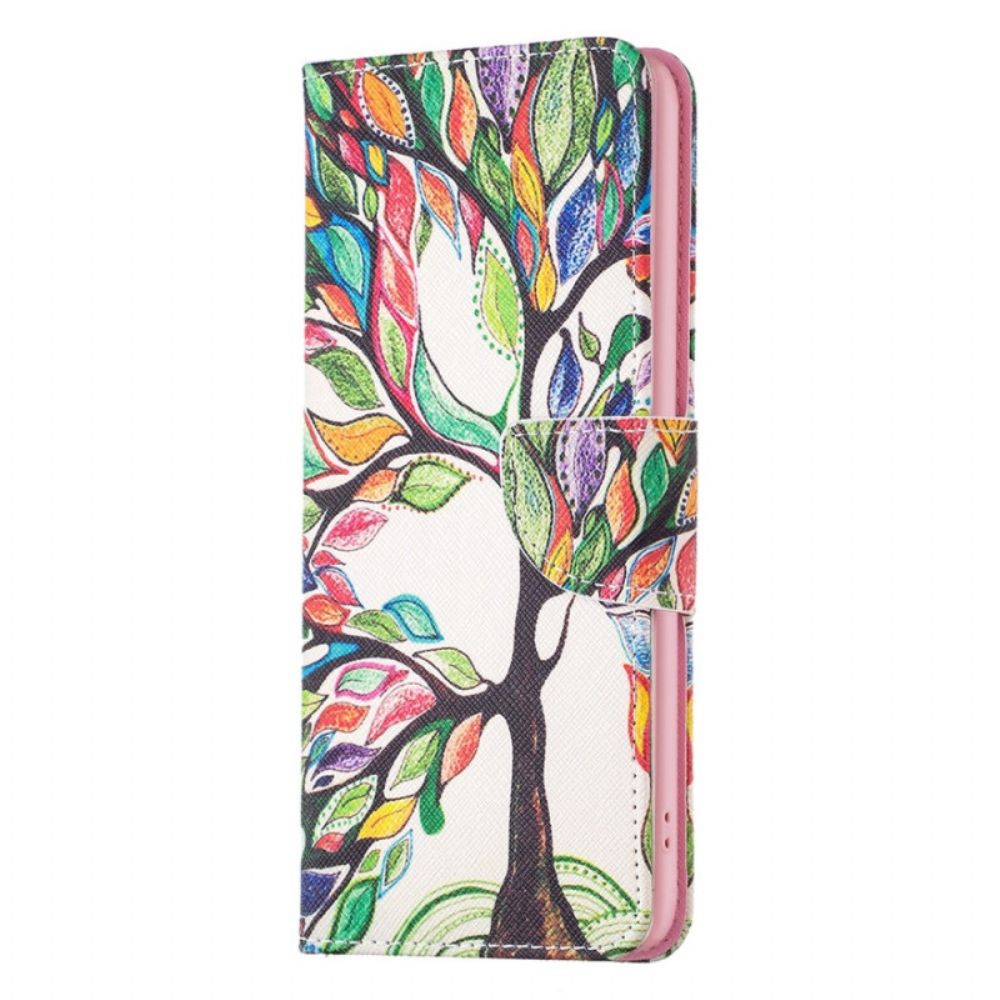 Lederhüllen Für Google Pixel 7 Gemalter Baum