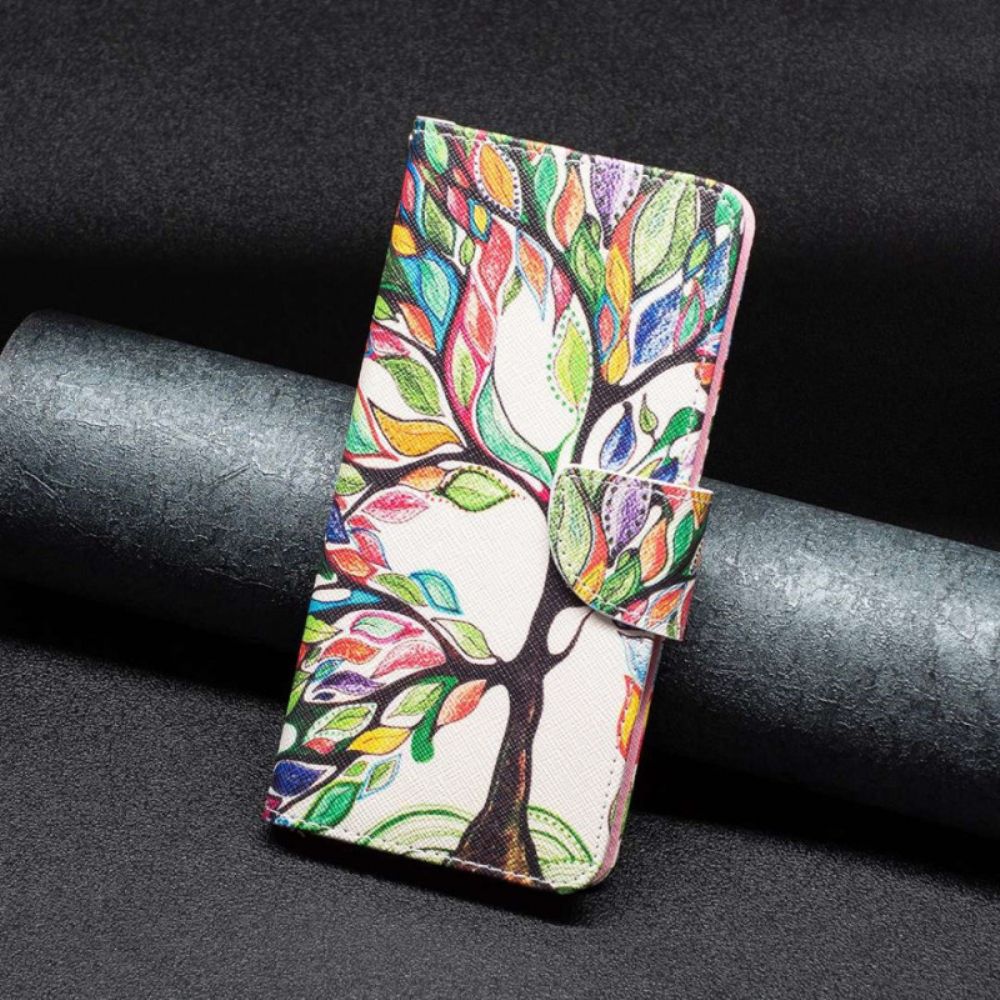 Lederhüllen Für Google Pixel 7 Gemalter Baum