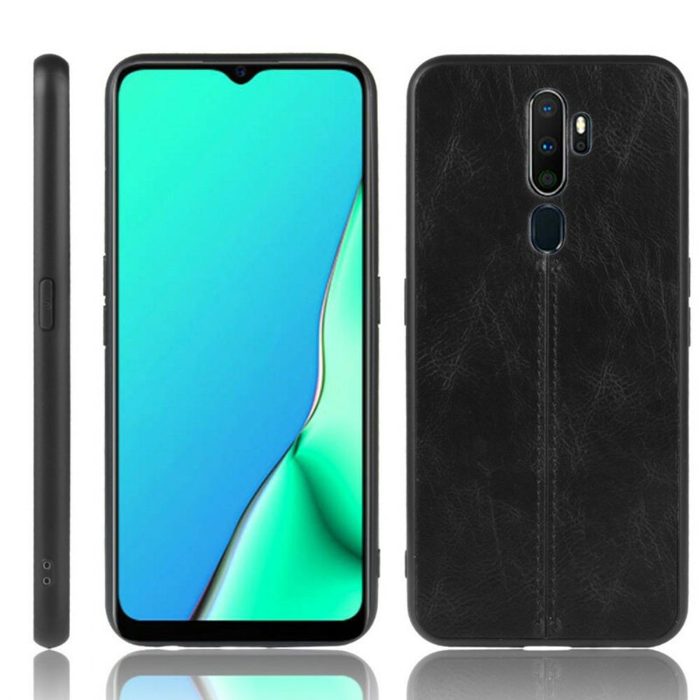 Hülle Für Oppo A9 2024 / A5 2024 Nähte In Lederoptik
