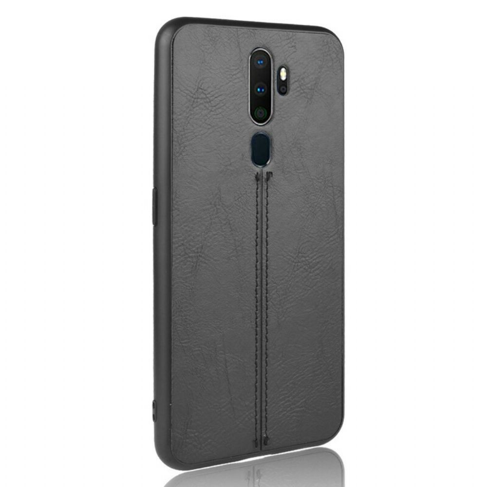 Hülle Für Oppo A9 2024 / A5 2024 Nähte In Lederoptik