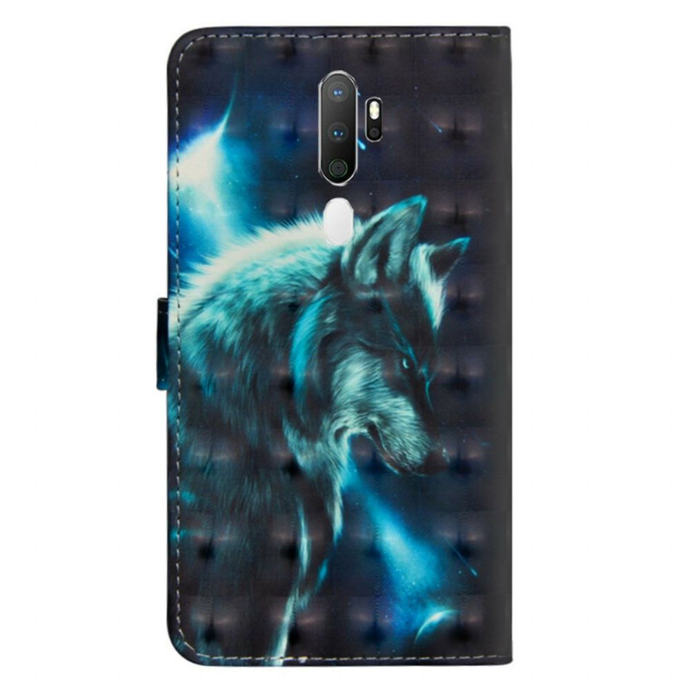 Lederhüllen Für Oppo A9 2024 / A5 2024 Majestätischer Wolf