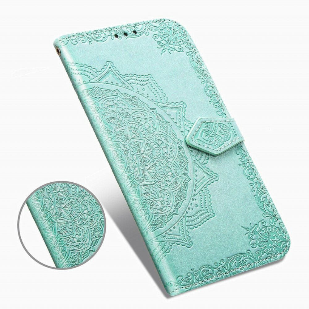 Lederhüllen Für Oppo A9 2024 / A5 2024 Mandala Aus Dem Mittelalter