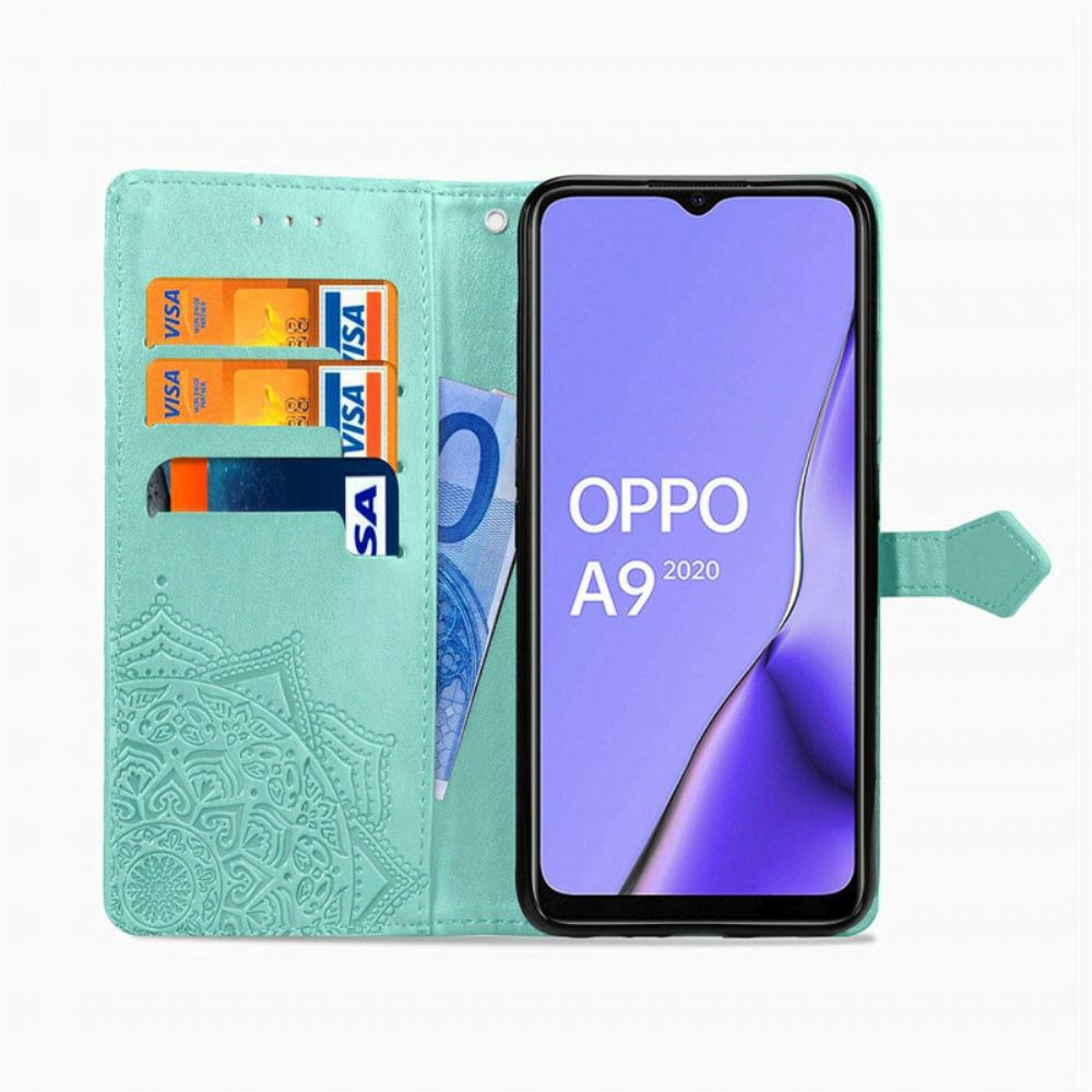 Lederhüllen Für Oppo A9 2024 / A5 2024 Mandala Aus Dem Mittelalter