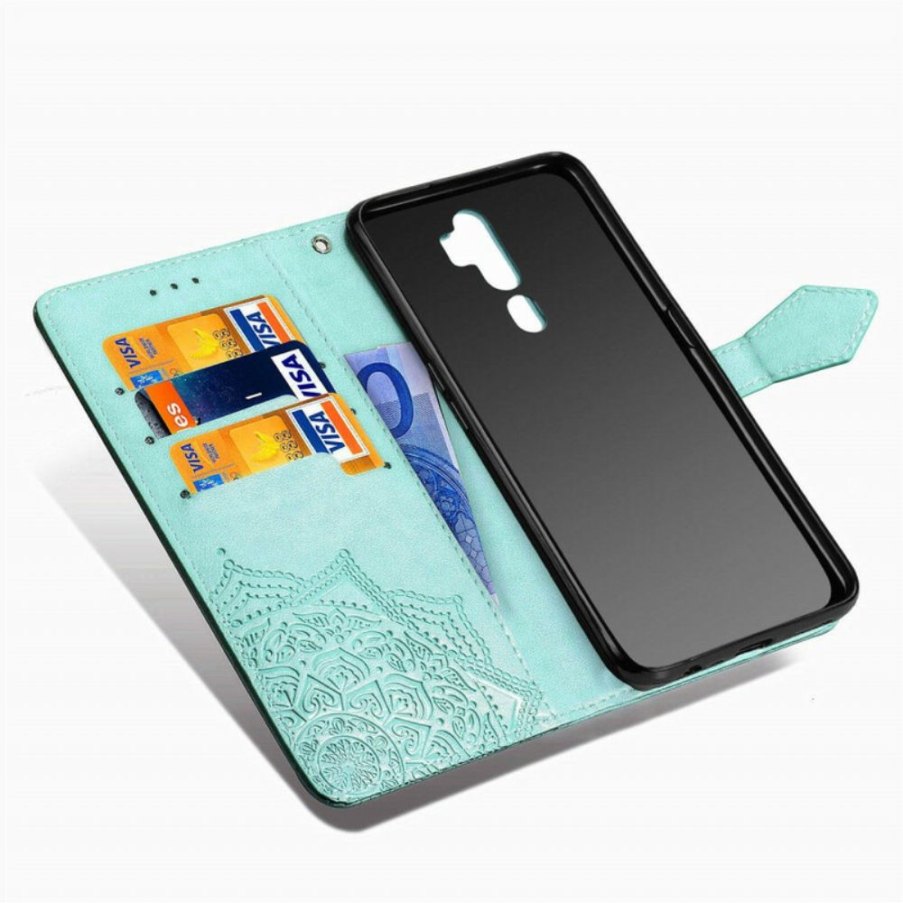 Lederhüllen Für Oppo A9 2024 / A5 2024 Mandala Aus Dem Mittelalter