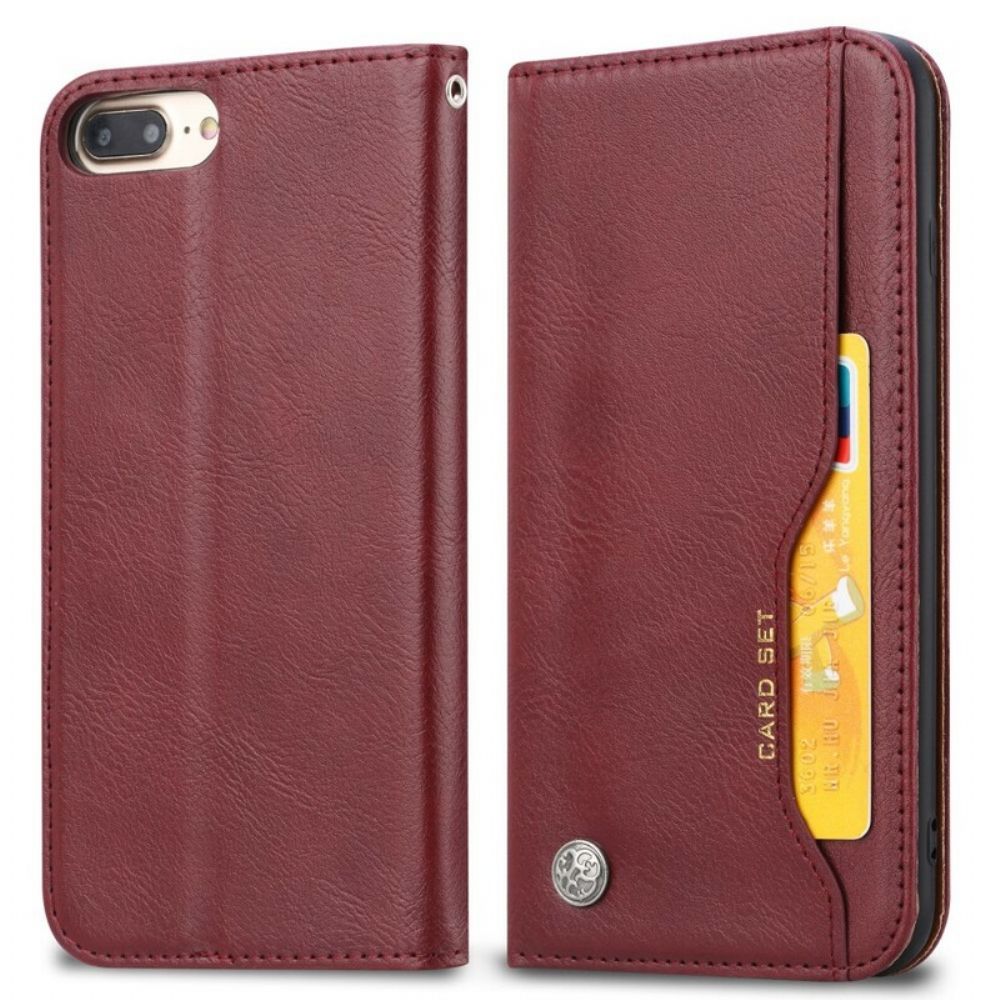 Schutzhülle Für iPhone 6 Plus / 6S Plus Flip Case Kartenetui Aus Kunstleder