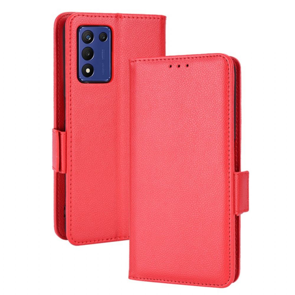 Lederhüllen Für Realme 9 5G Flip Case Doppelte Neue Farbklappe
