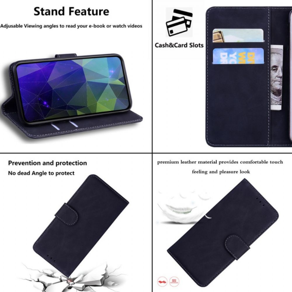 Flip Case Für Samsung Galaxy M33 5G Kunstleder Einfarbig