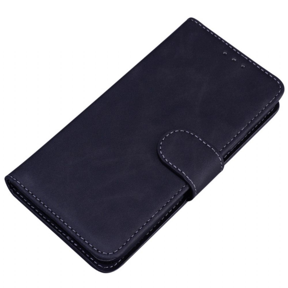 Flip Case Für Samsung Galaxy M33 5G Kunstleder Einfarbig