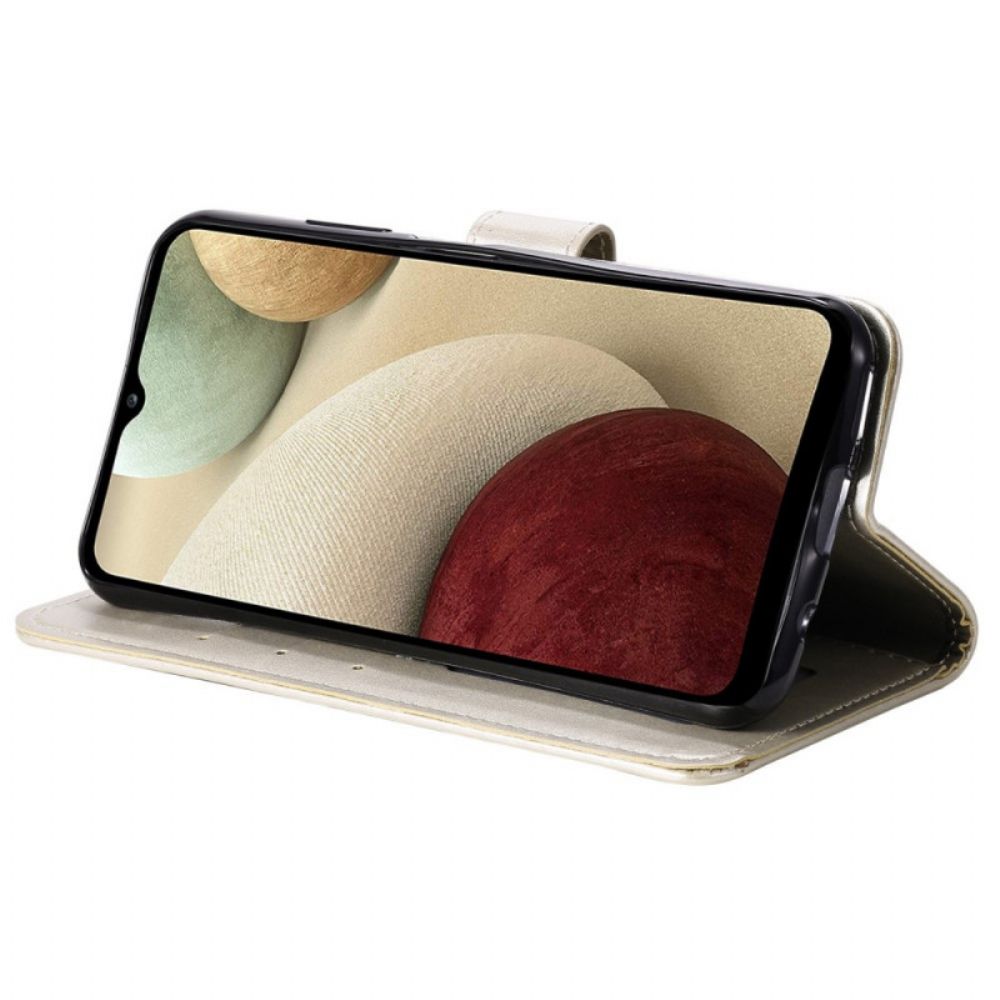 Flip Case Für Samsung Galaxy M33 5G Mit Kordel Sonnenriemen-mandala