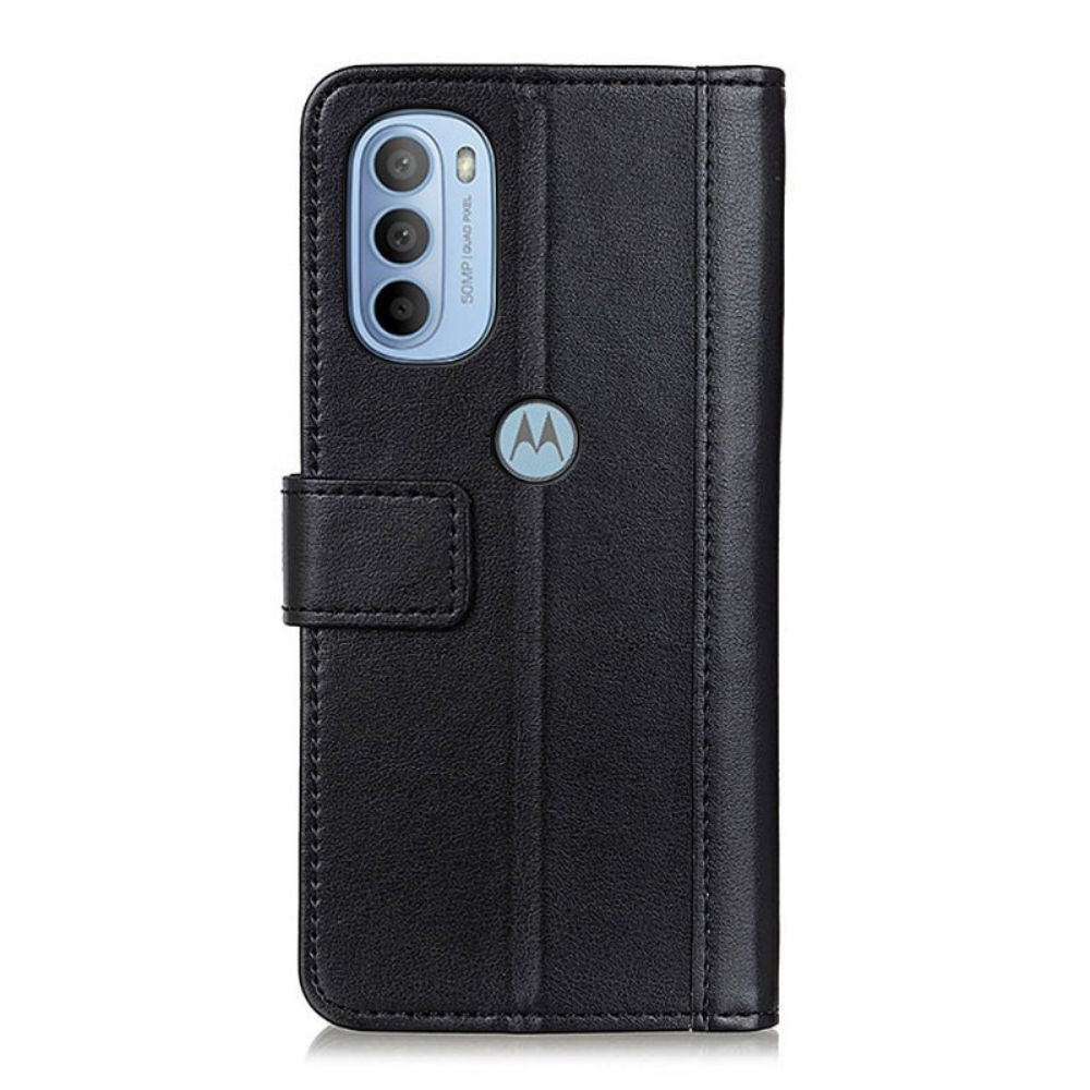 Flip Case Für Moto G31 / Moto G41 Ausführung In Spaltleder