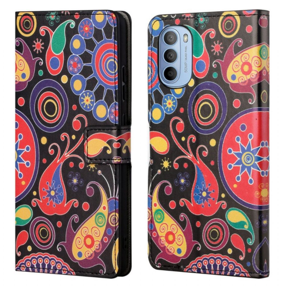 Flip Case Für Moto G31 / Moto G41 Galaxiezeichnungen