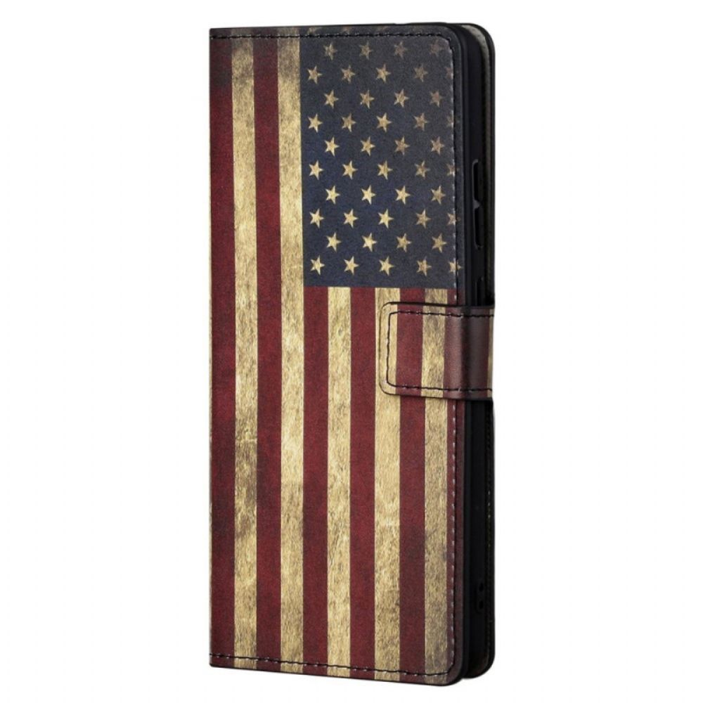 Flip Case Für Moto G31 / Moto G41 Usa-flagge