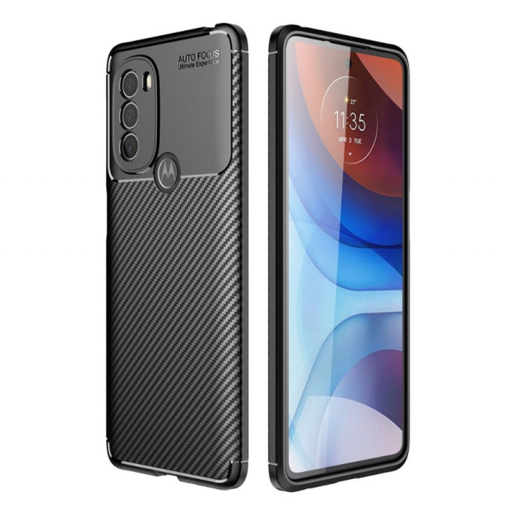 Handyhülle Für Moto G31 / Moto G41 Kohlefaserschlauch