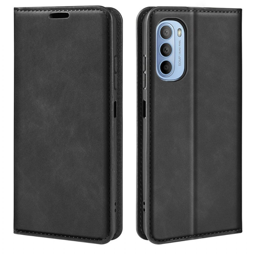 Schutzhülle Für Moto G31 / Moto G41 Flip Case Seidenweicher Ledereffekt