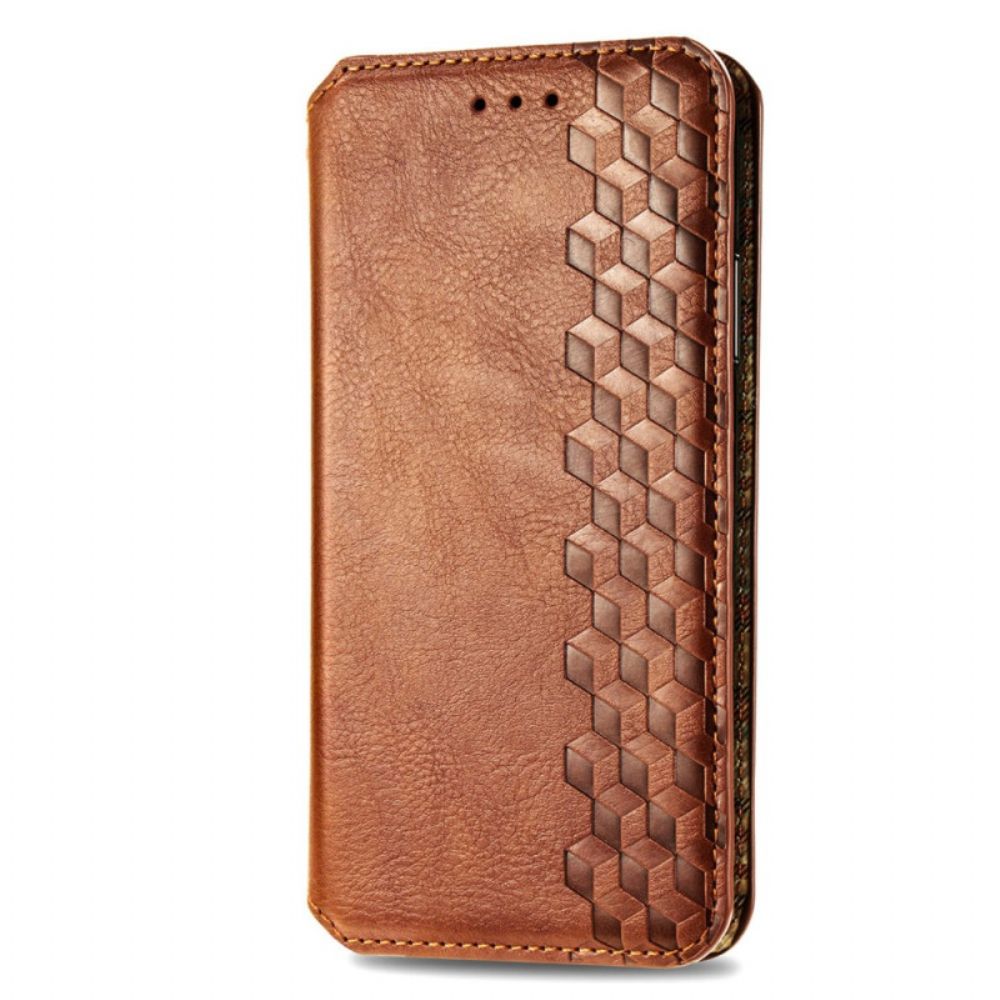 Flip Case Für Xiaomi Redmi Note 13 5g Diamanten In Vintage-lederoptik