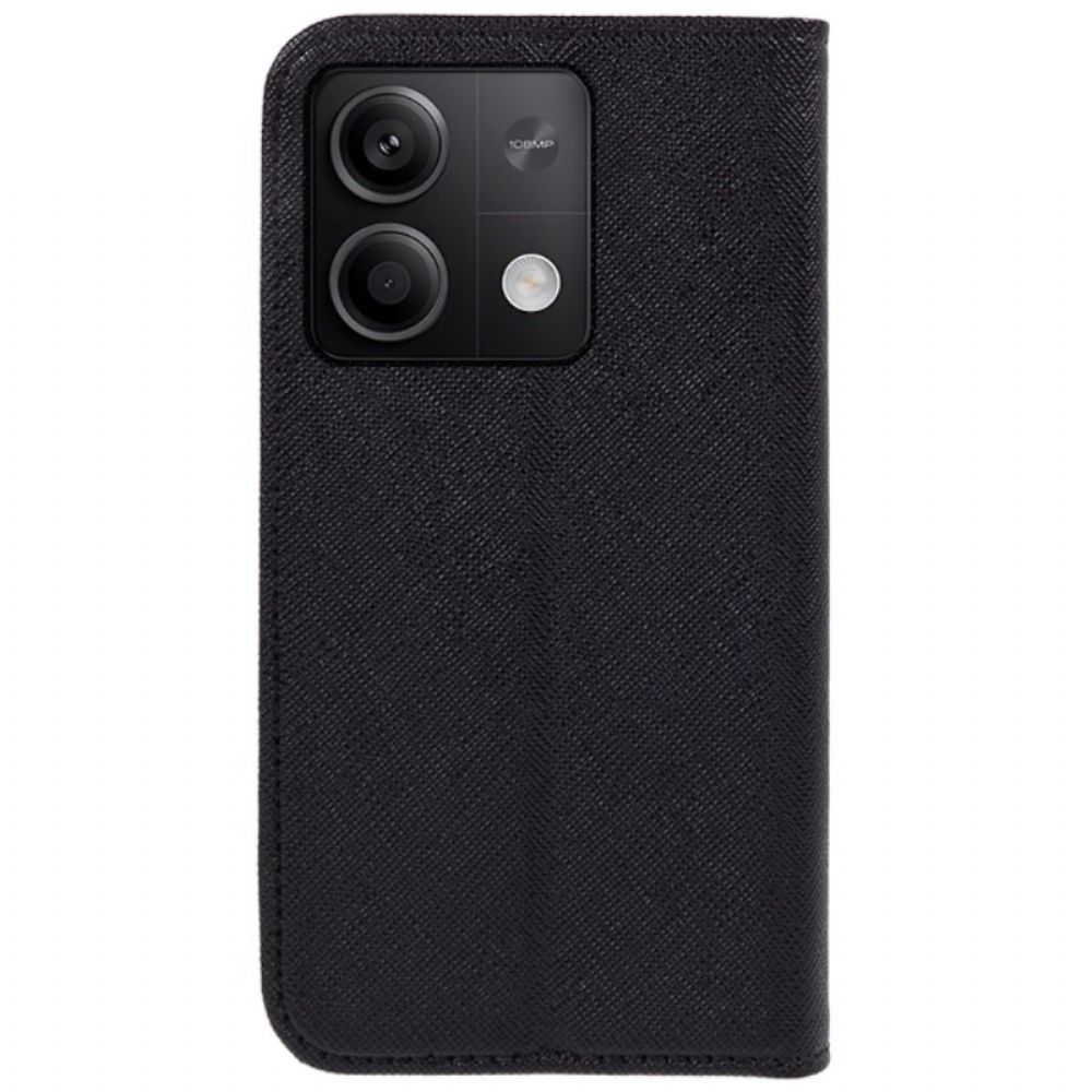 Flip Case Xiaomi Redmi Note 13 5g Handyhülle Kreuztextur