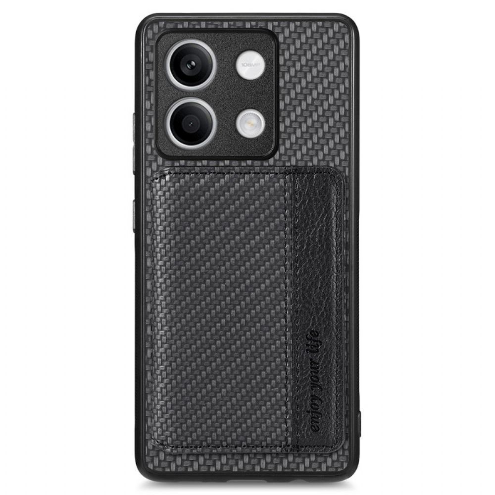 Hülle Für Xiaomi Redmi Note 13 5g Kartenhalter Mit Karbonfaser-textur