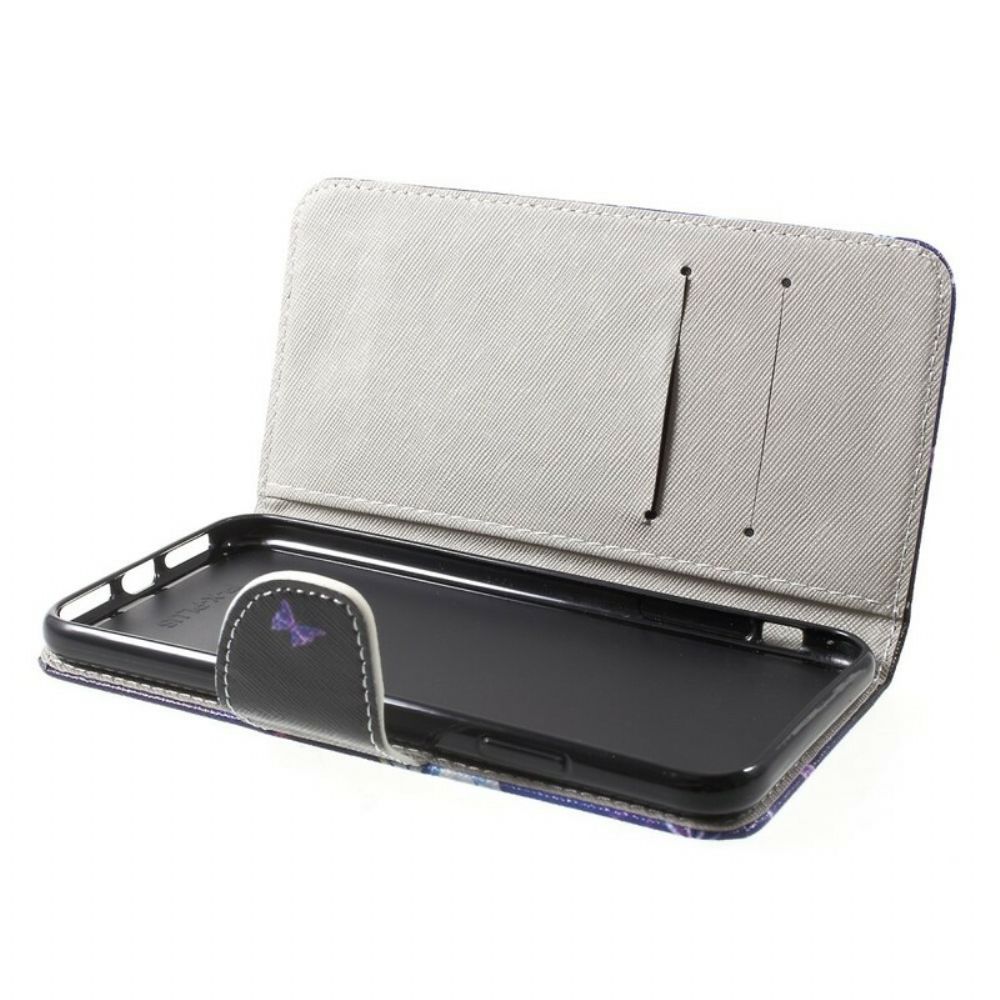 Flip Case Für iPhone XS Max Bunter Schmetterling