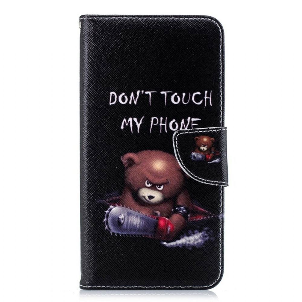 Flip Case Für iPhone XS Max Gefährlicher Bär