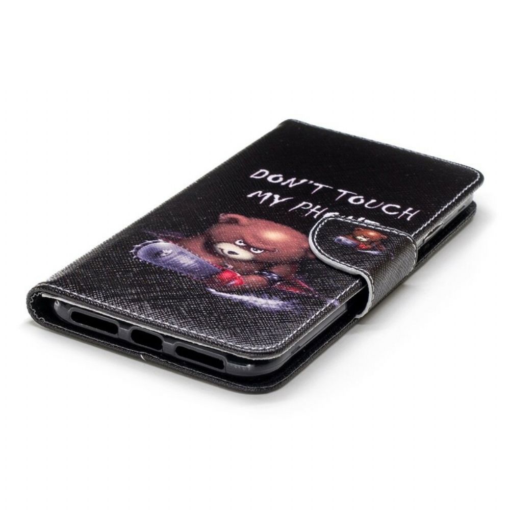 Flip Case Für iPhone XS Max Gefährlicher Bär