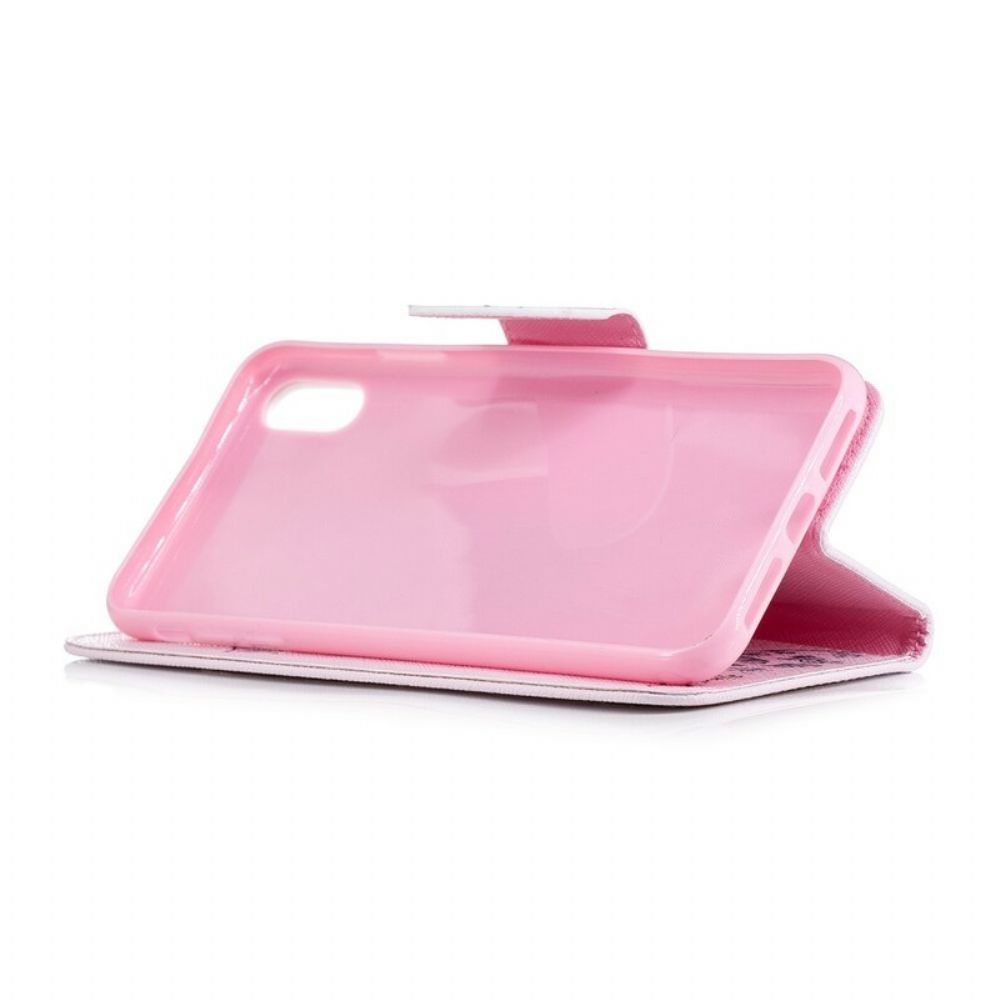 Flip Case Für iPhone XS Max Smarte Giraffe