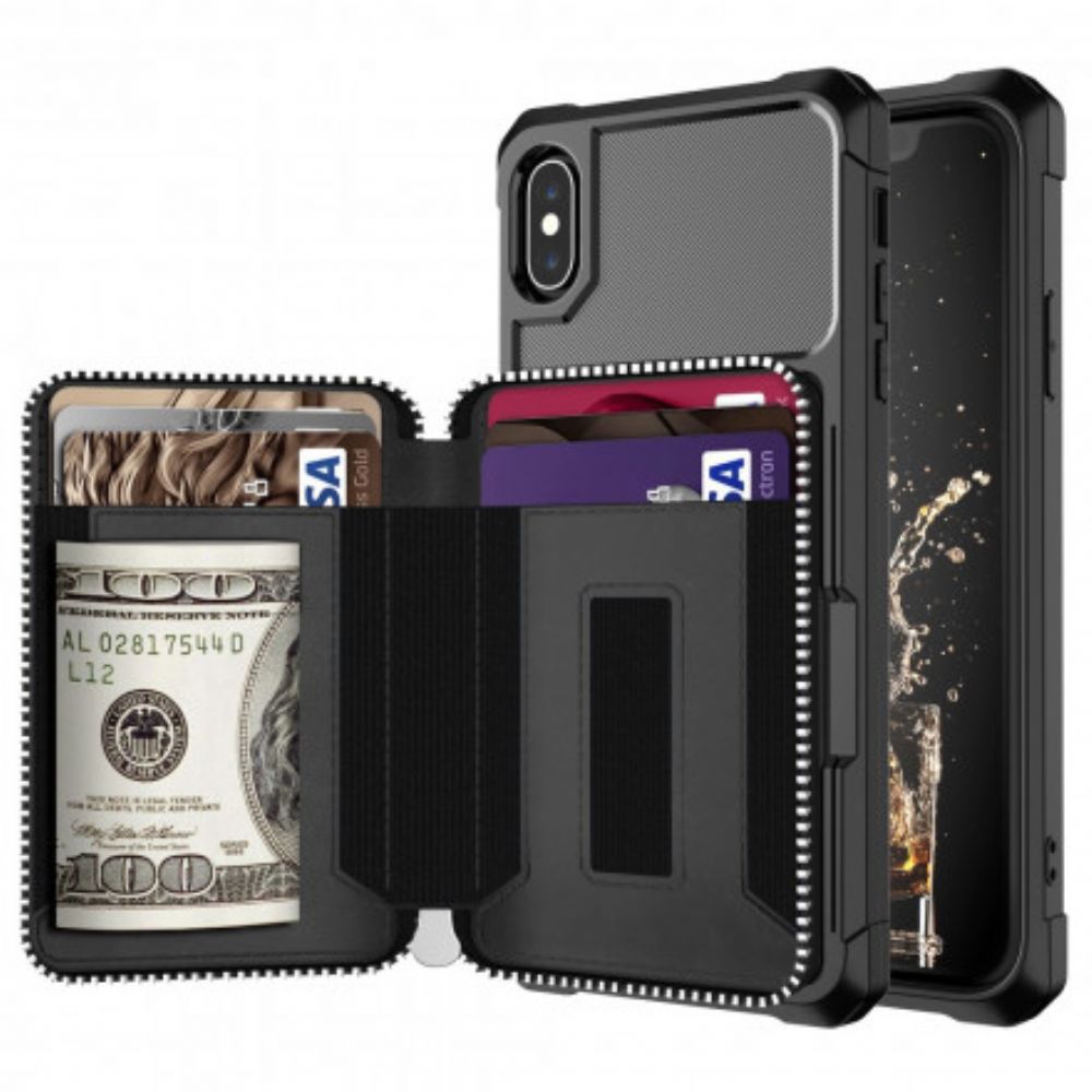 Handyhülle Für iPhone XS Max Geldbörse Multifunktionale Geldbörse