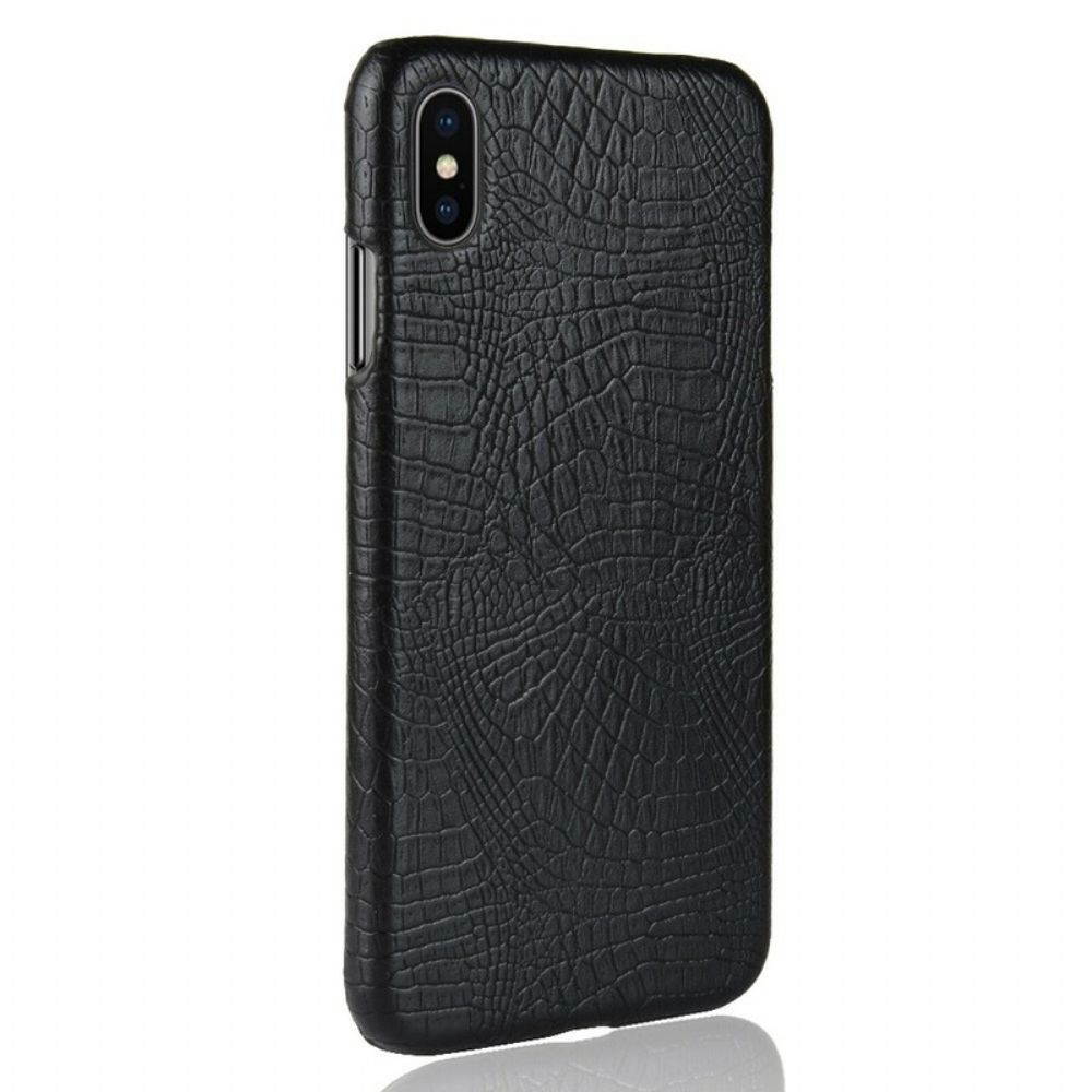 Handyhülle Für iPhone XS Max Krokodilleder-effekt