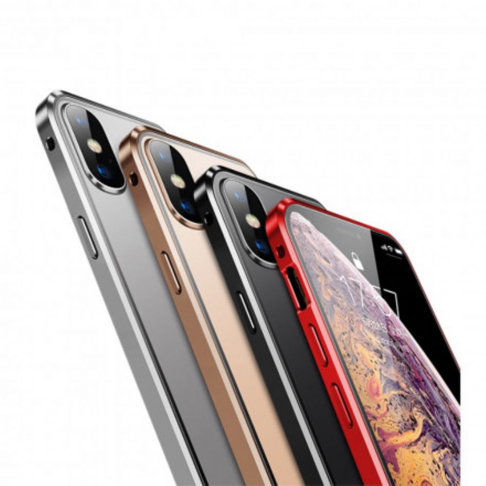 Hülle Für iPhone XS Max Vorder- Und Rückseite Aus Gehärtetem Glas