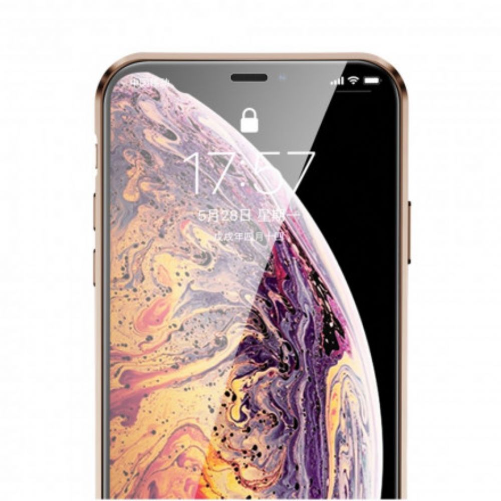 Hülle Für iPhone XS Max Vorder- Und Rückseite Aus Gehärtetem Glas